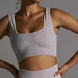 Free People Good Karma Square Neck Bra sports bra XS / S and black top